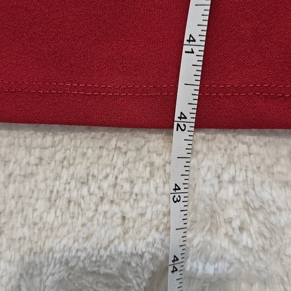 Preloved Bebe Red Midi Sheath Dress Size 4 Formal Feminine Party Office Glam - Picture 9 of 11